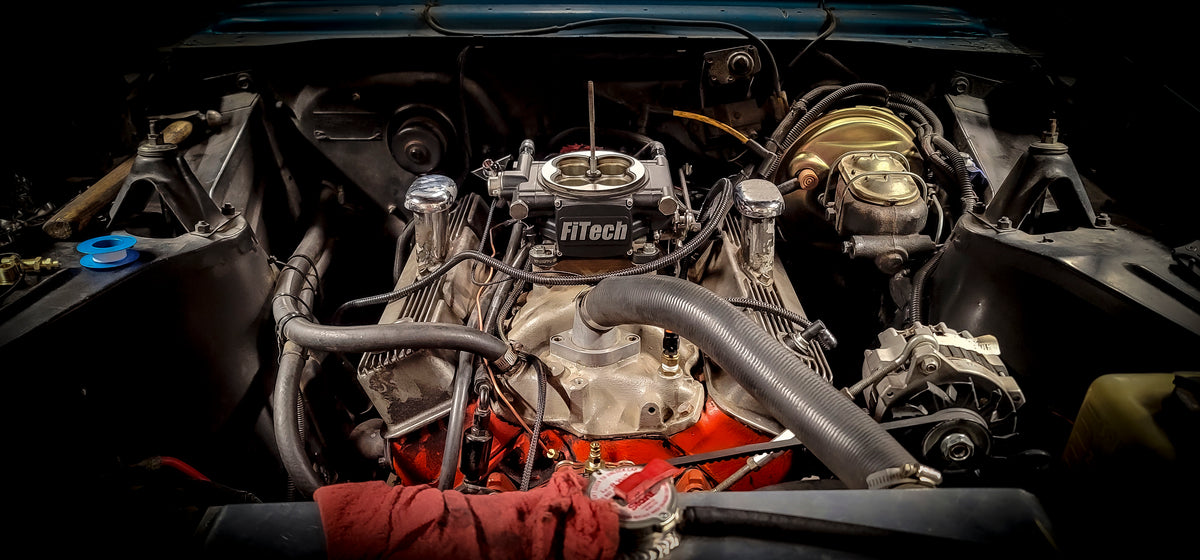 Classic Chevrolet engine and EFI project work by Top End Industries in East Tennessee