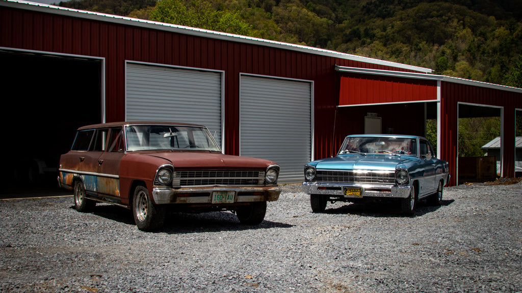 Classic cars supported by Top End Industries suspension services in East Tennessee